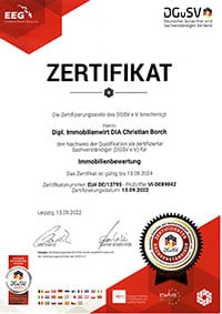 Zertifikat Deutscher Gutachter und Sachverständigen Verband