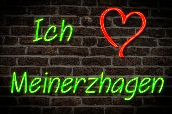 Neonschrift Ich Liebe Meinerzhagen