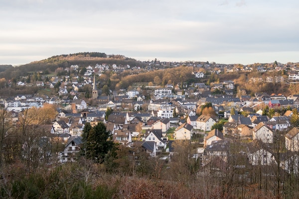 Luftansicht auf Overath